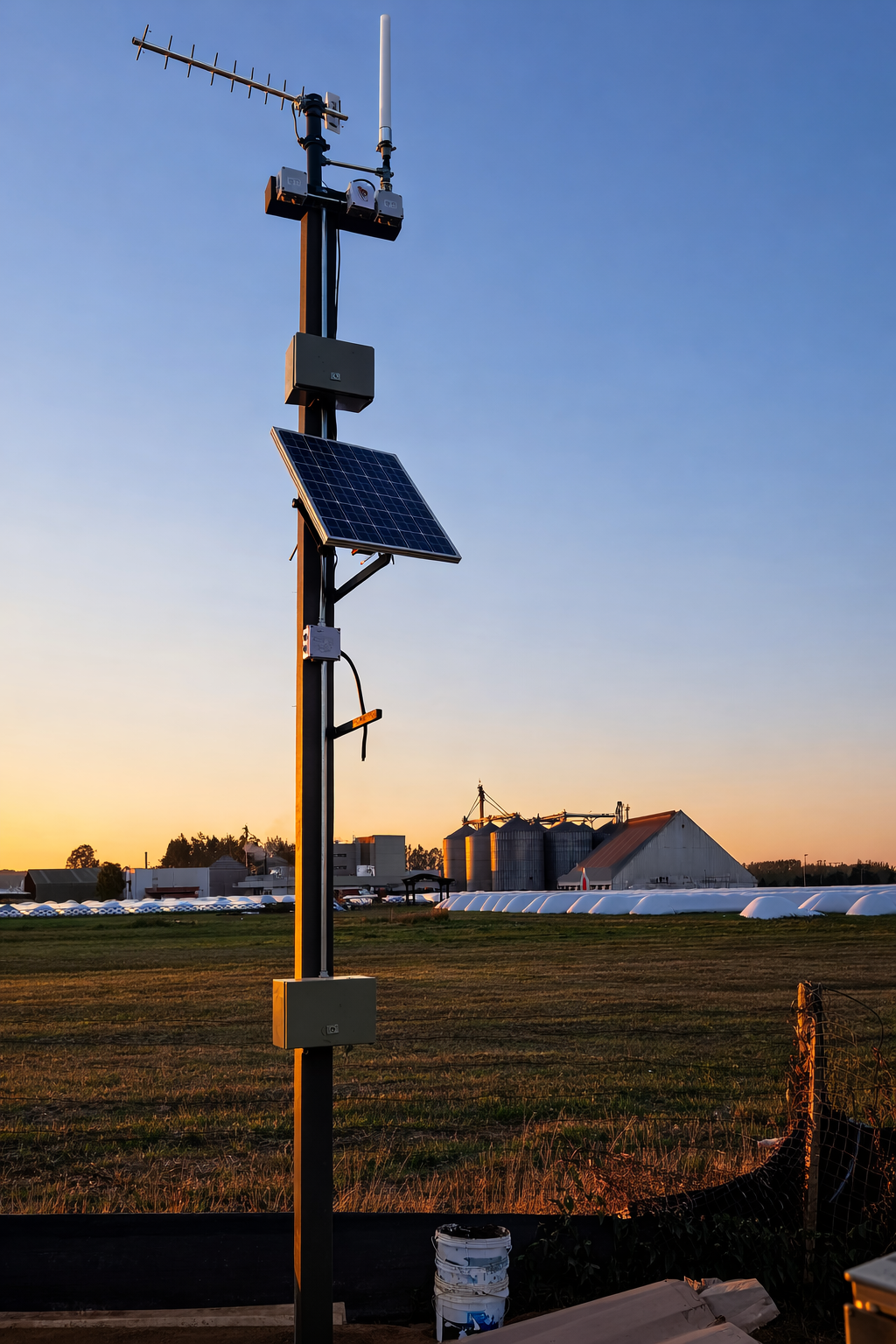 Antena Agrosense con sensores y modulos